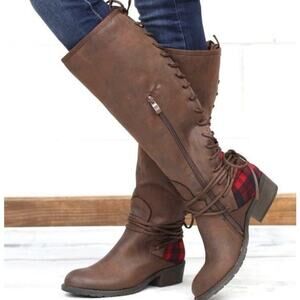 VERY VOLATILE Women's NEW Marcel Lace Up Knee High Riding Boots | Size 7